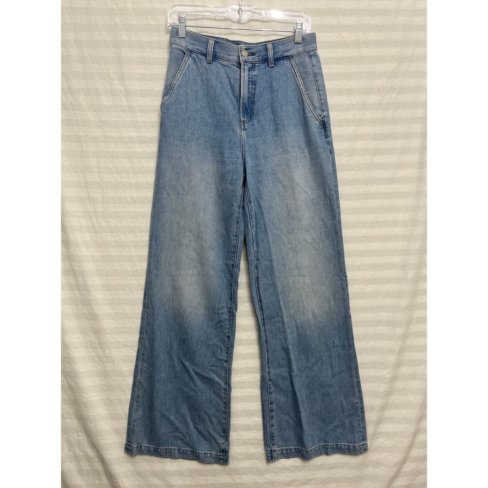 PISTOLA Dalia High Rise Wide Leg Jeans Sz 25 Palo Alto Light Wash
